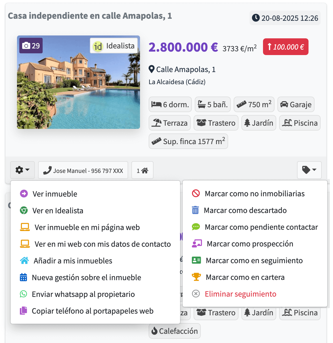 Etiqueta inmuebles, envía inmuebles por whatsapp o publícalos en tu web Etiqueta inmuebles, envía inmuebles por whatsapp o publícalos en tu web